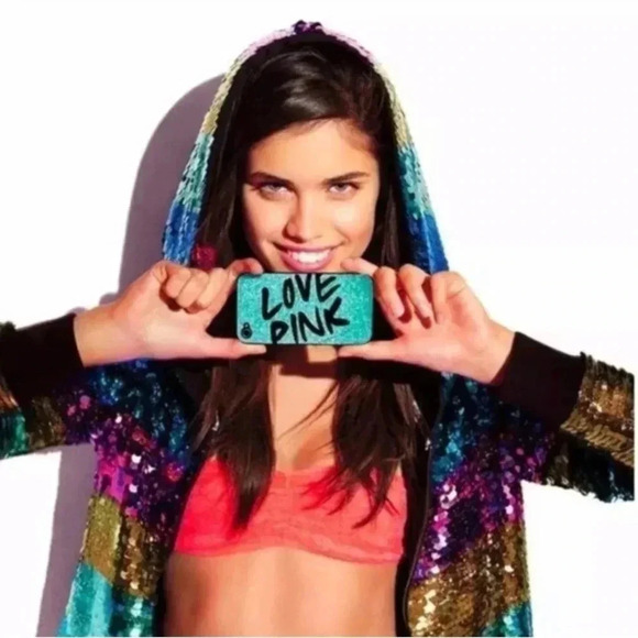 PINK VS FASHION SHOW BLING RAINBOW SEQUINS JACKET - Picture 3 of 11